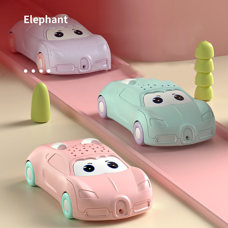 Mainan ponsel proyeksi musik, mesin cerita ponsel berbentuk mobil mainan musik hadiah ulang tahun untuk anak laki-laki perempuan