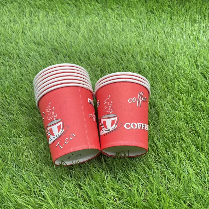 Customized productpaper cup 9oz with handle recyclable disposable paper coffee cups with lids