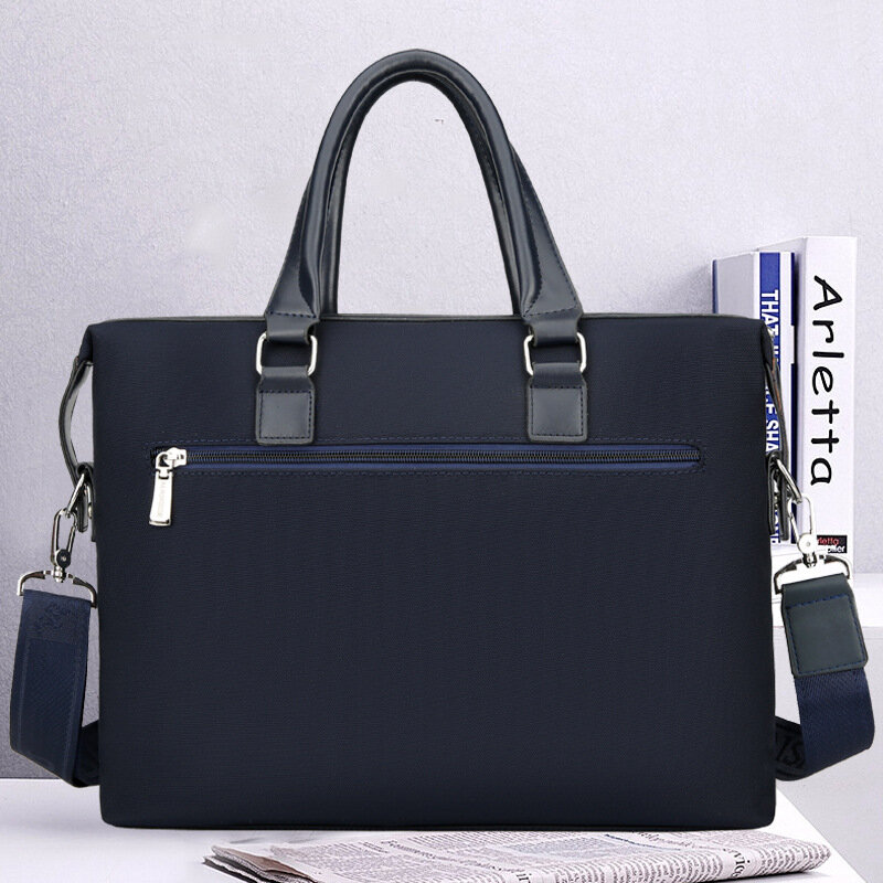 男性と女性のためのビジネスバッグ,オックスフォード生地で作られたラップトップバッグ,仕事用の大容量バッグ