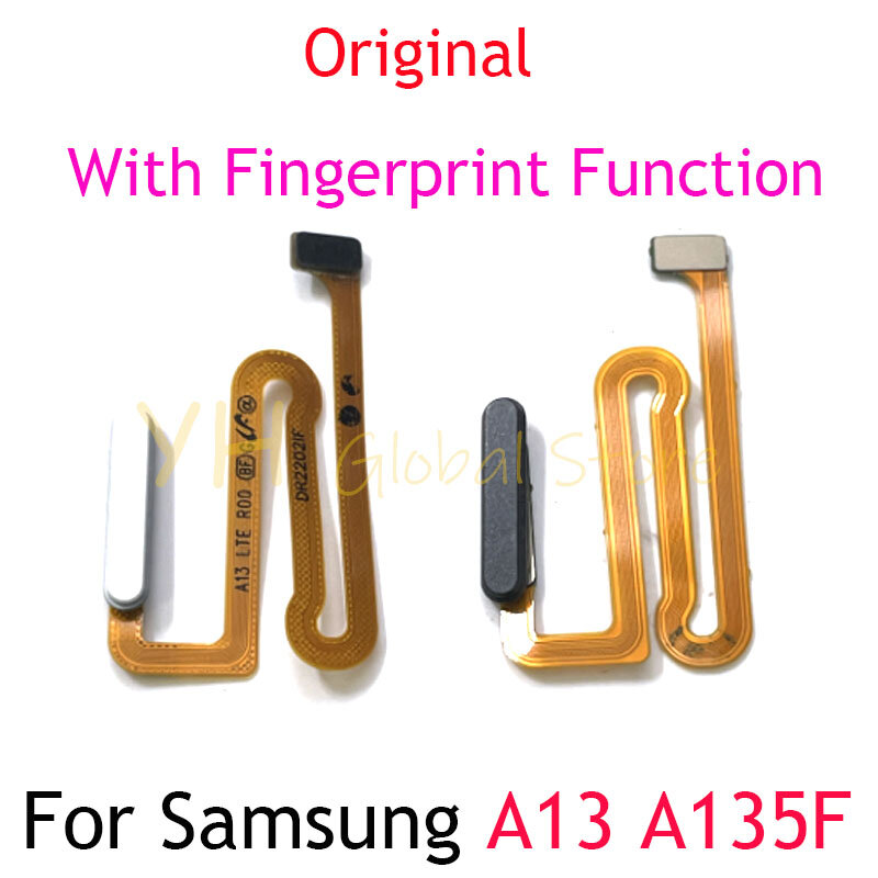 Originale per Samsung Galaxy A13 4G 5G A135F A136B pulsante Home Fingerprint Touch ID Sensor Flex Cable