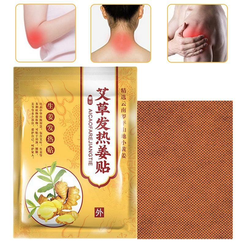 50/100pcs Ginger Patches Adhesive Heat Patches Self-Heating Compresses To Relieve Discomfort Shoulder Strain And Improve Fatigue