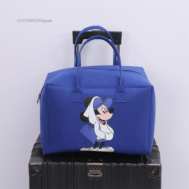 Sacola Disney grande capacidade dos desenhos animados para mulheres e meninas, bolsa de bagagem durável Mickey e Minnie, bolsa de ginástica de viagem pato margarida, alta qualidade