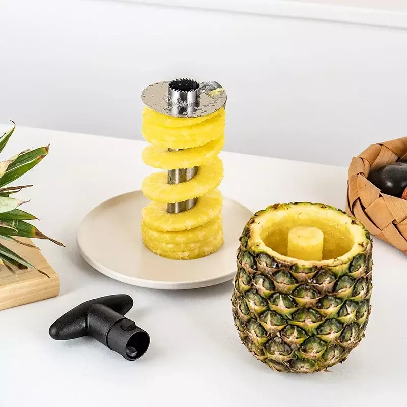 Éplucheur d'ananas en acier inoxydable, carottier à fruits, éplucheur d'ananas, coupe-spirale, outils de cuisine, accessoires