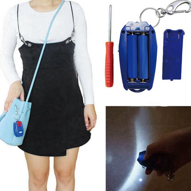 소녀 보안 보호 키체인 LED 조명, 비상 안전 사운드, 공격 방지 개인 경보, 2X 알람, 120DB
