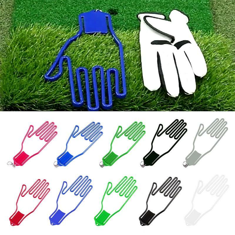 Portable Golf Glove Titular Keychain Titular Rack Frame Secador Hanger Maca Sports Golfer Ferramenta Mão Shaped Luva Para Goleiro
