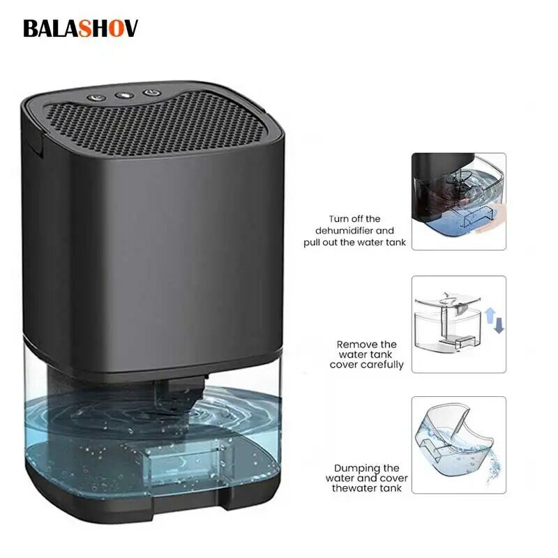 Air Dehumidifier Portable Mute Moisture Absorbers Machine Air Dryer For Home Bedroom Office Kitchen Deodorizer Dryer EU/US plug