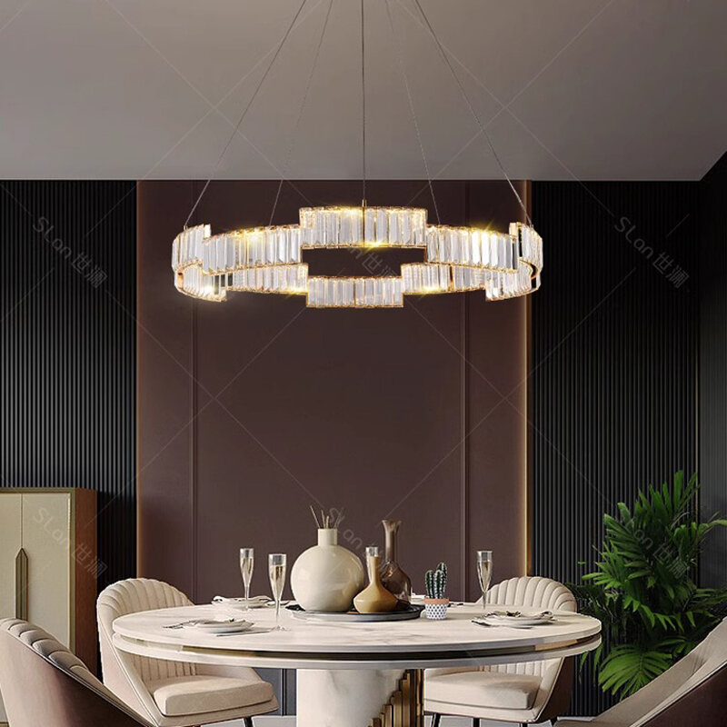 Modern home decoration crystal chandelier, stair Pendant lamp, living room Pendant lights, interior lighting