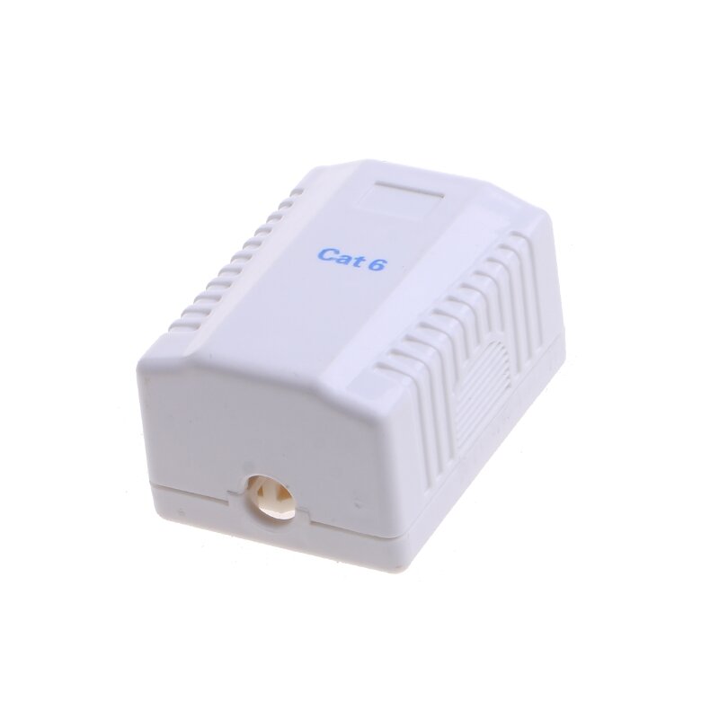 CAT6 RJ45 Keystone Jack Female Coupler Insert Snap-in Connector Socket Adapter Port for Wall Plate Outlet Panel - White P9JB