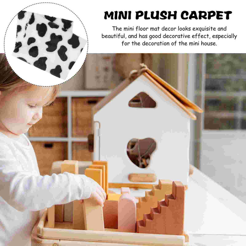 Dywan podłogowy do domku dla lalek Mini mata podłogowa Dywan do domku dla lalek Miniaturowy model maty podłogowej