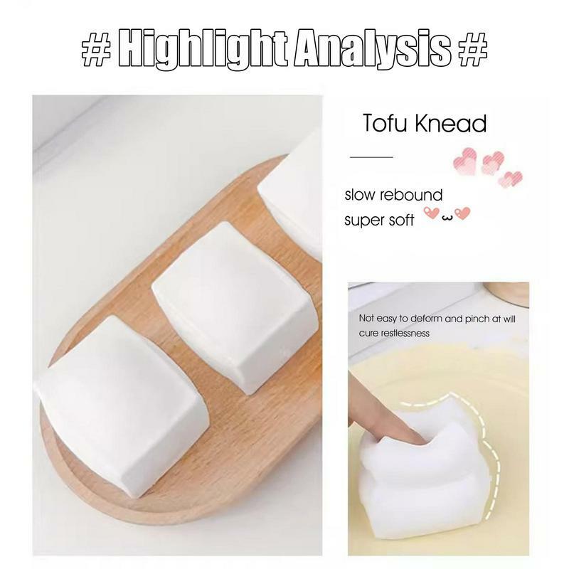Slow Rebound Tofu Pinch Toy Squeeze Toys For Stress Relief Creative De-compression Toy bambini adulti Fidget Toy regali di compleanno kid