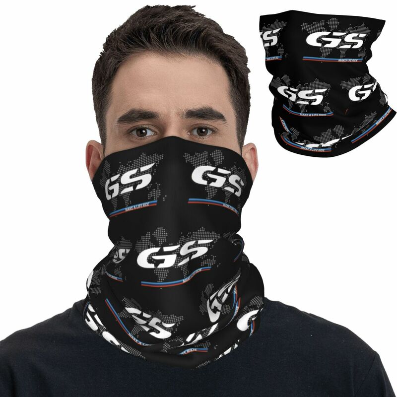 GS peta dunia Bandana Gaiter leher dicetak Balaclava sepeda motor masker syal Multi guna hiasan kepala memancing uniseks dewasa musim dingin