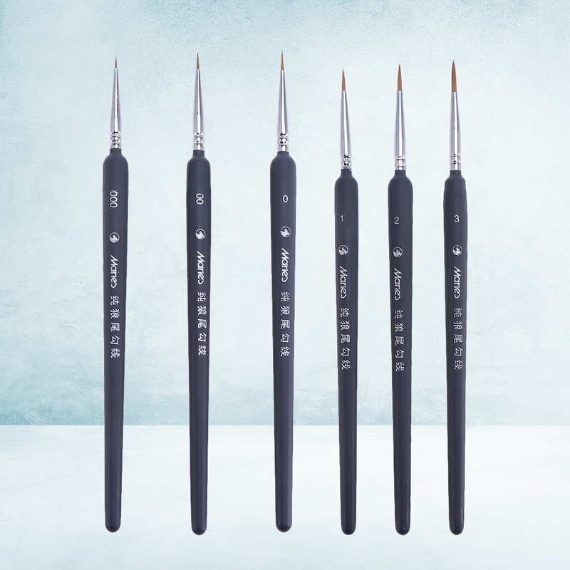 Profissional Aquarela Manicure Set, lobo Escova Fina, Seting Pen, Nylon Hair Brush Sets