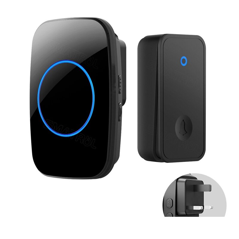 Self Powered Wireless Doorbell No Battery Waterproof Door Bell Chime Ring For Kids Elderly Caller