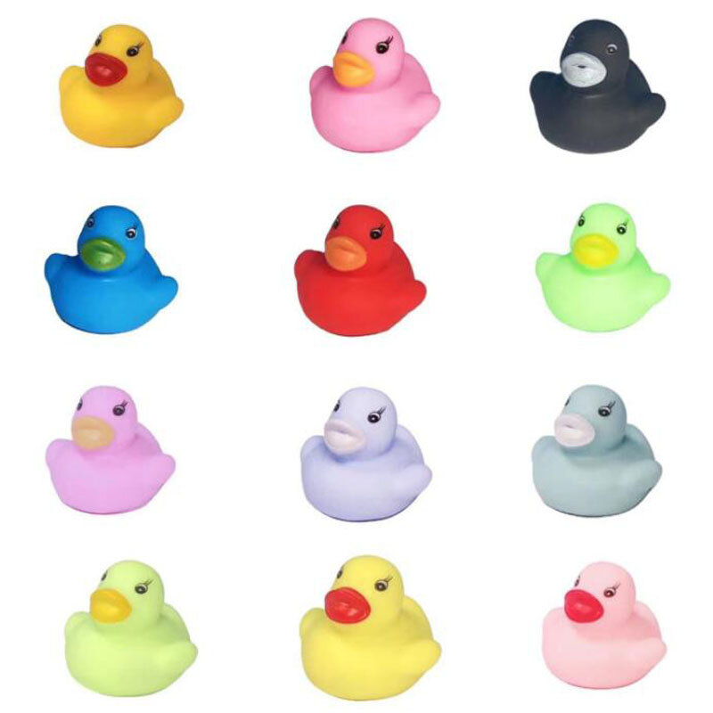 20pcs/set Little Duck Toys Bathing Water Play Bathroom Little Yellow Duck Children's Toys Birthday Gifts