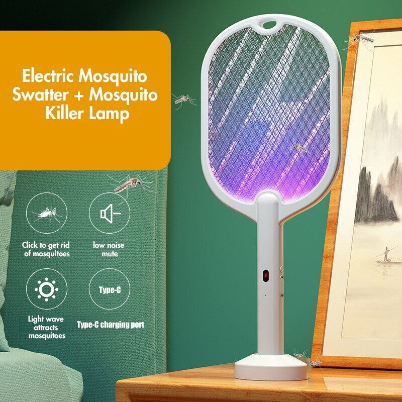 3 в 1, аккумуляторная лампа-убийца комаров, 3000 в