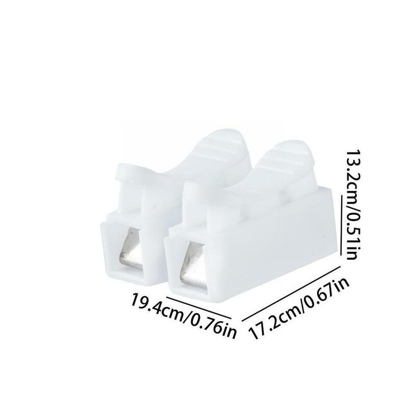 New Electrical 2 Pins Cable Connectors CH2 Quick Splice Lock Wire Terminals For Led Strip Push Quick Wire Cable Connector I8M4