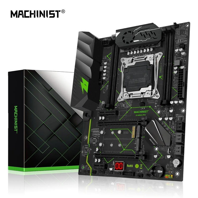 MACHINIST-E5 MR9A PRO ATX X99 Suporte a Placa Mãe, LGA 2011-3, Processador CPU Xeon E5 V3 V4, RAM DDR4, 4 canais de memória, NVME, M.2