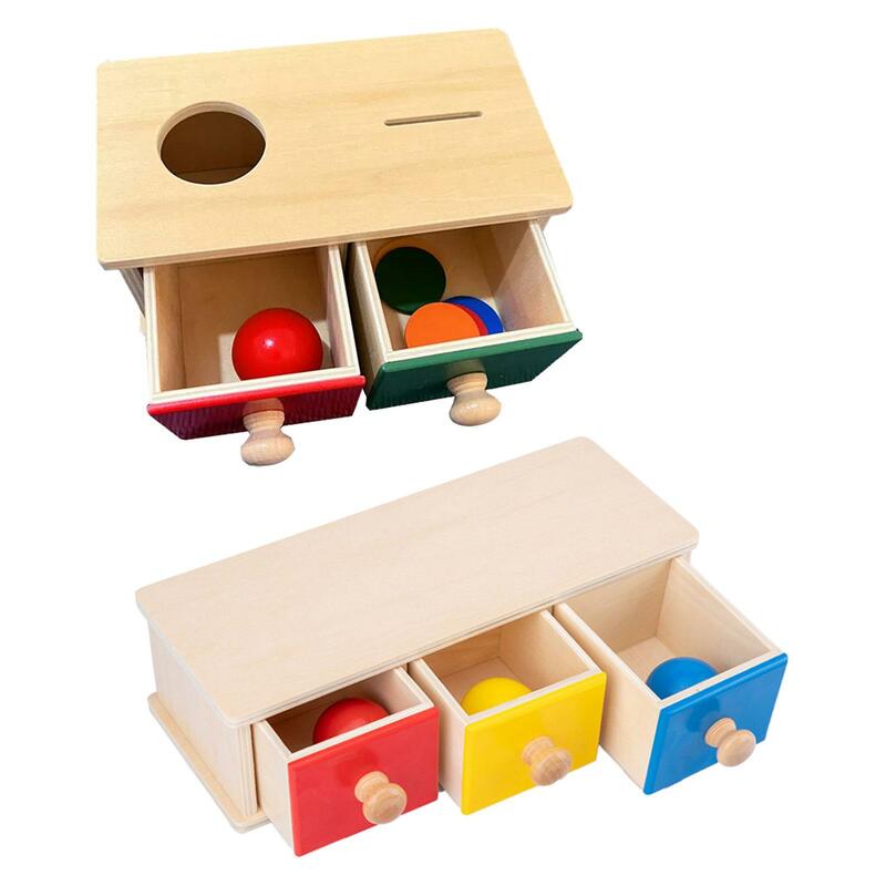 Object Permanence Box sviluppa abilità motorie fini giocattolo cognitivo a colori per bambini età 3 4 5 6 regali di san valentino in età prescolare per bambini