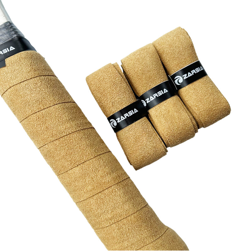 4pcs 2023 ZARSIA Abra Imitation leather Sweatband Tennis Racket grip Thick Black Leather Handle Grip for tennis racket