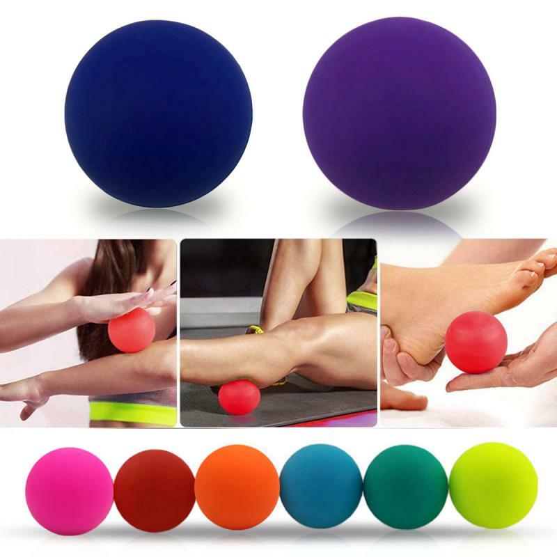 Bola de agarre de silicona para terapia de masaje, ejercitador de mano para dedo, pinza de recuperación muscular, Bola de Fascia para alivio del dolor, 53mm, 58mm