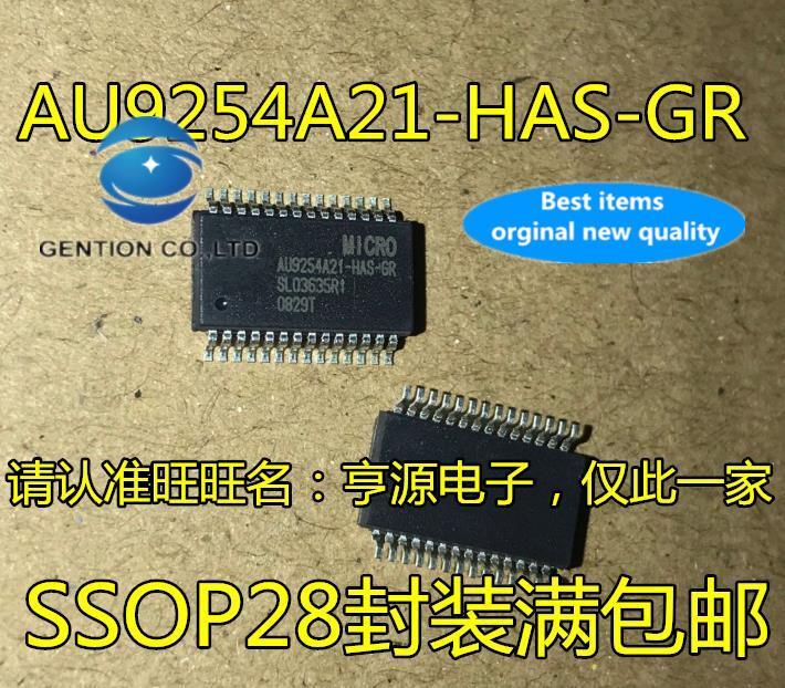 10 peças 100% original novo em estoque au9254a21 AU9254A21-HAS-GR usb hub controlador chip