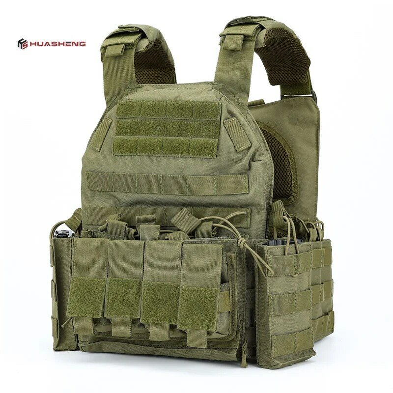 Custom Men Combat Assault Protective Vest Multi Magazine Pouch Tactical Vest Plate Carrier