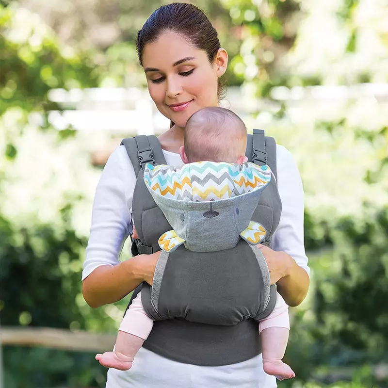 Ergonômico portador de bebê de algodão com chapéu, alça de ombro, multifuncional, portátil, destacável, respirável