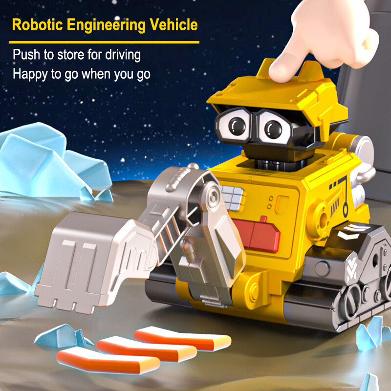 Инерционная Игрушечная машина, робот, Инженерная модель автомобиля, пазл, веселые игрушки, взаимодействие родителей и детей