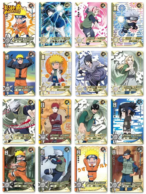 Casuale Naruto Anime Card Array One Pack capitolo Rare BP MR Cards collezione di personaggi cardato giocattolo per bambini regalo