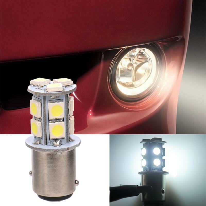 Filamento duplo LED luzes de freio para carros, BA15D, 1157, F1, 5050, 13SMD, 12V, lâmpada de freio, Stop Signal, 5W