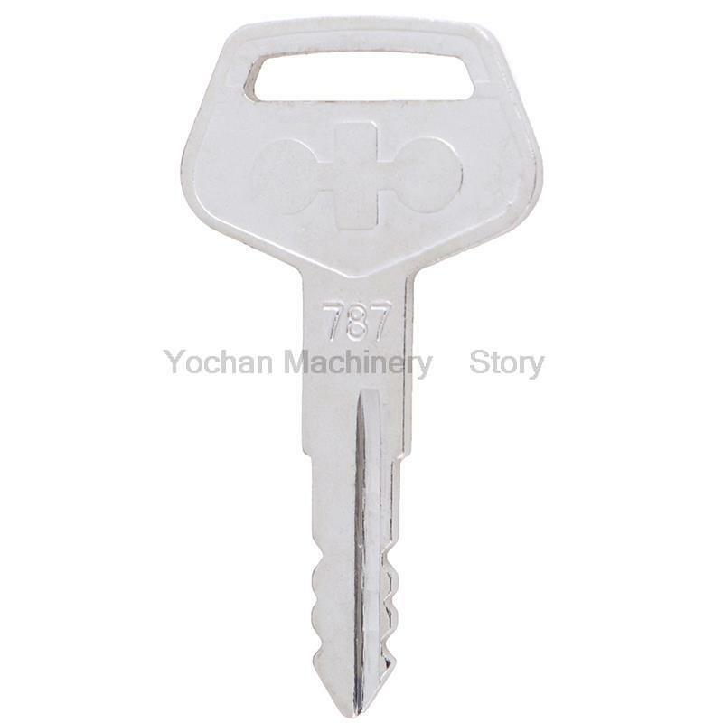 Llave de bloqueo de encendido para excavadora Komatsu, llave de arranque con número de pieza 787 compatible con PC60 120 200-3/4/5/6