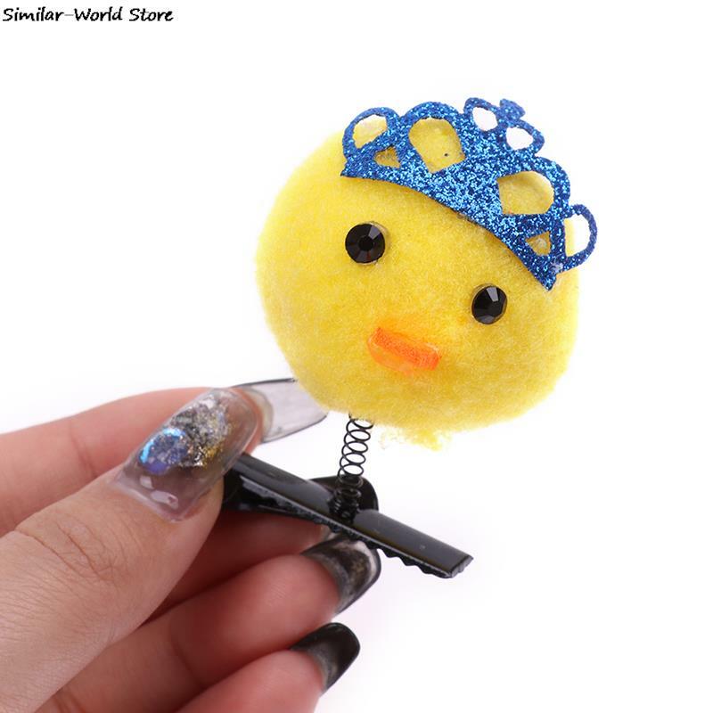Little Yellow Duck Hairpin Primavera Cabelo Acessórios Headdress Crianças Presente Engraçado Decoração De Natal