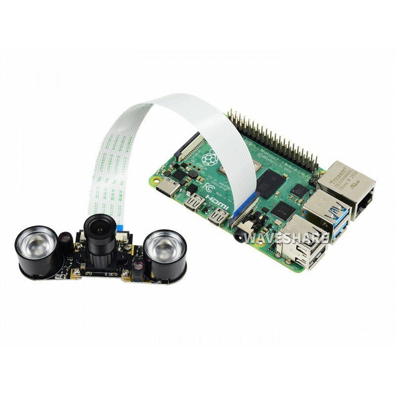Камера Waveshare RPi (F), поддержка ночного видения, регулируемый фокус