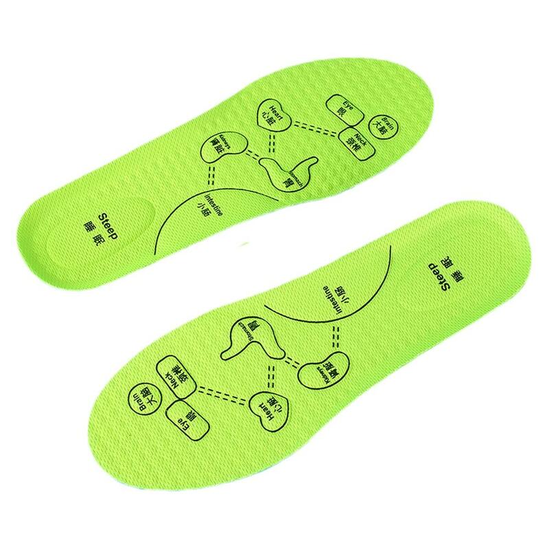 Foot Acupressure Insole Sports Insoles Breathable Insoles Sweat Foot Deodorant Shock Cushion Support Insole Arch Absorbing L4b9