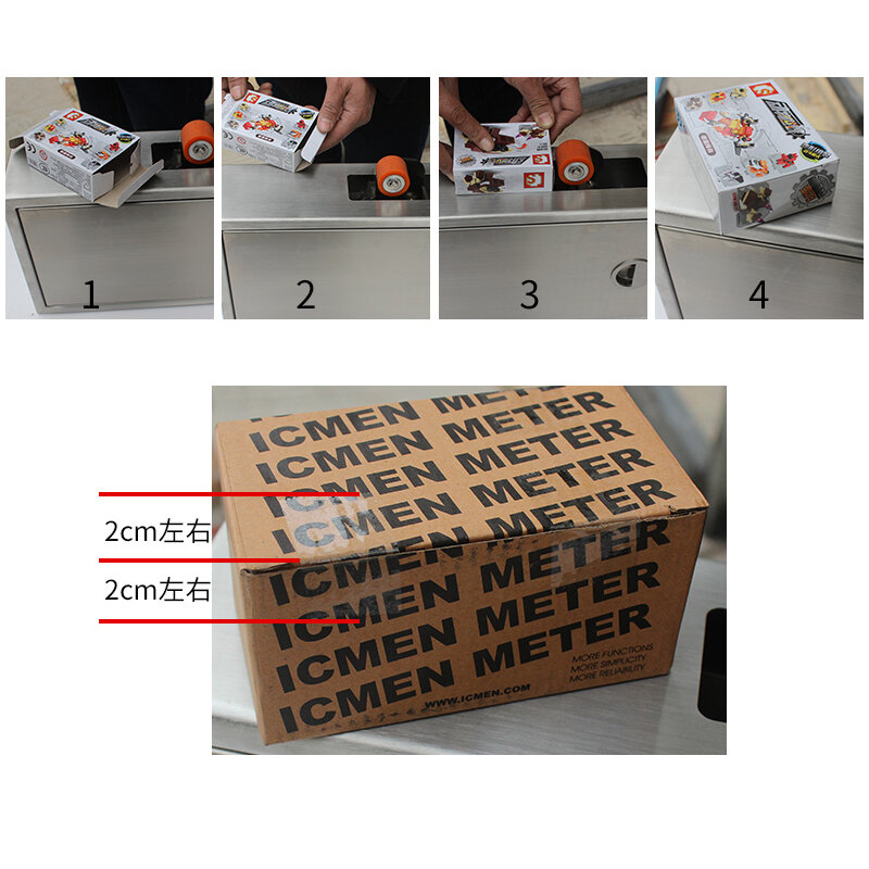 Automatische klebeband schneiden maschine farbe box kleine karton abdichtung maschine band maschine verpackung maschine
