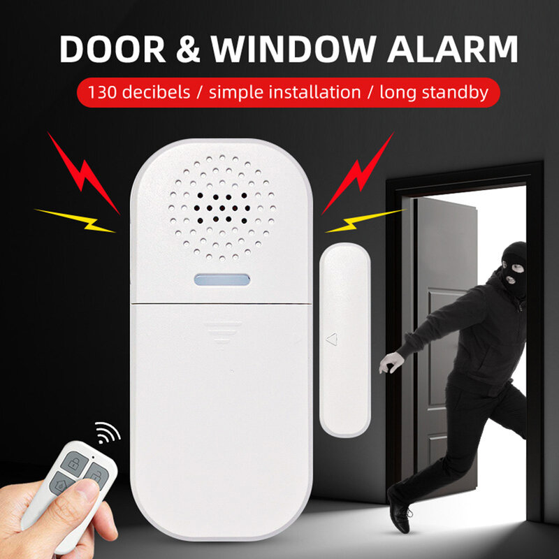 Zdalnie sterowany Alarm czujnik drzwi bezprzewodowy dla przypomnienia o regulowane światło LED głośności detektora indukcyjnego okna