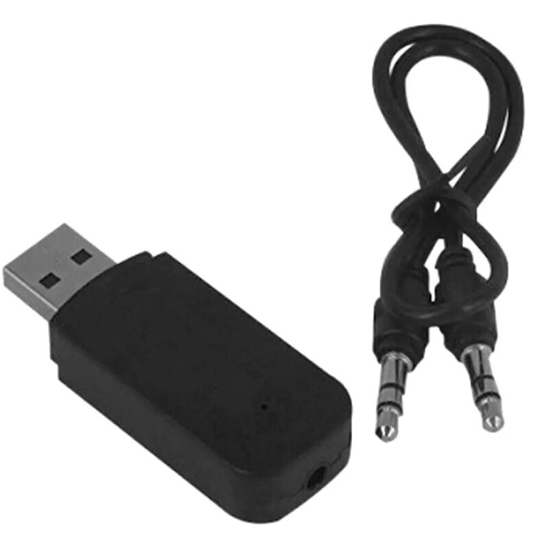 Usb carro bluetooth-compatível adaptador 3.5mm bluetooth-receptor compatível sem fio aux áudio mp3 player de música handsfree carro ferramenta