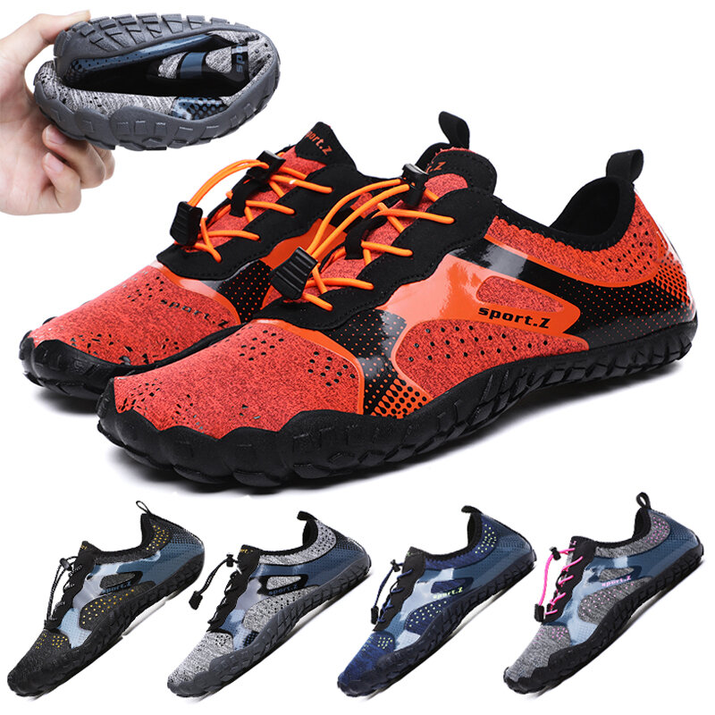 Sapatos Aquáticos Descalços Respiráveis para Homens e Mulheres, Sapatos de Água, Secagem Rápida, Fitness, Caminhada, Corrida, Natação, Aqua