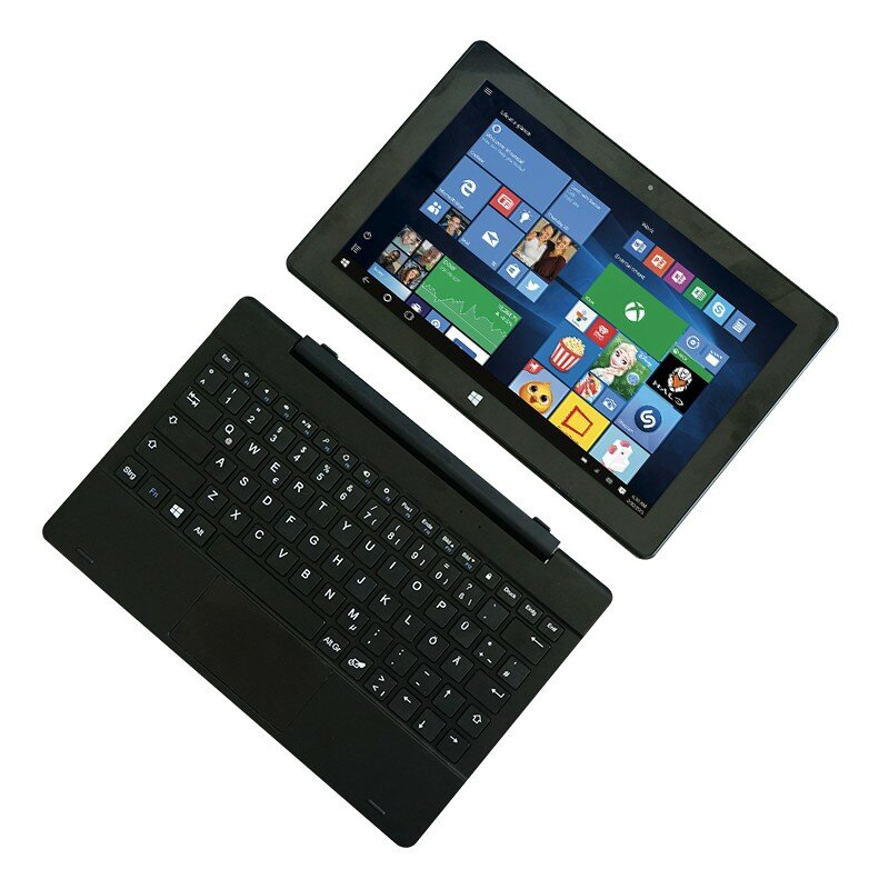 2022 nowy 10 cal 2 w 1 Laptop/Tablet PC ekran dotykowy IPS 2GB 32GB/64GB WiFi podwójne aparaty Windows 10 "Tablet Netbook