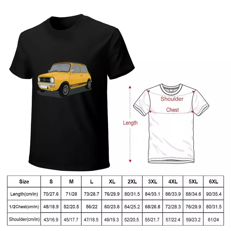 Camiseta gráfica Mini Clubman dos homens, Tops, Oversize