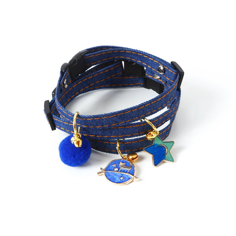 Collar de gato ajustable de Japón con colgante de estrella, Collar de gato de decoración, Collier rápido Neko para gatito, cachorro, accesorio para mascotas