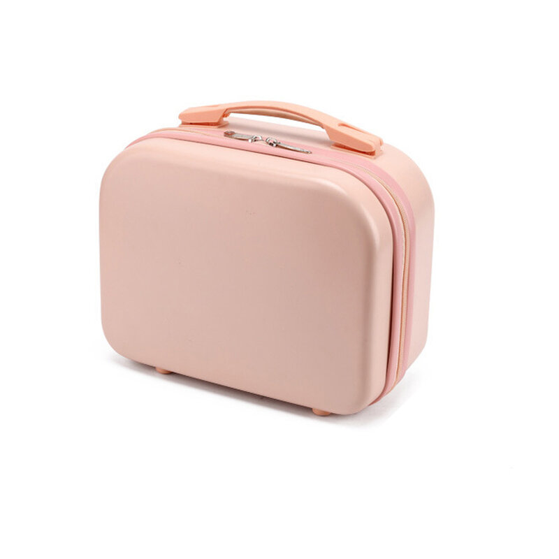 Pink Waterproof Explosion-proof Lady Small Luggage Travel Suitcase Women's Makeup Bag Size:30-15.5-23cm
