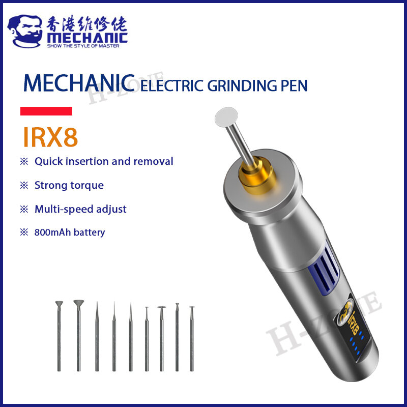MECHANIC IRX8 Electric Polishing Pen Four Speed Adjust High Speed Power Motor Mobile Phone Chip Carving Mini Polishing Pen Tools