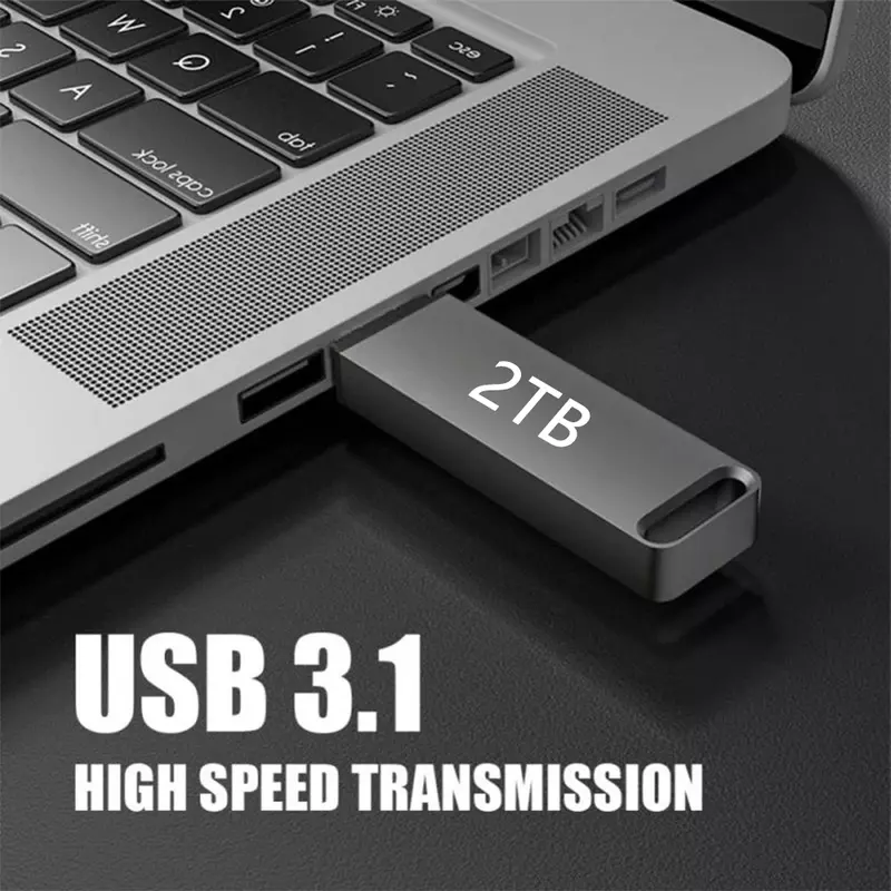 Unidad Flash USB 100% Original, Pendrive de Metal de 2TB, 1TB, alta velocidad, 3,1G, envío gratis, regalo, 512
