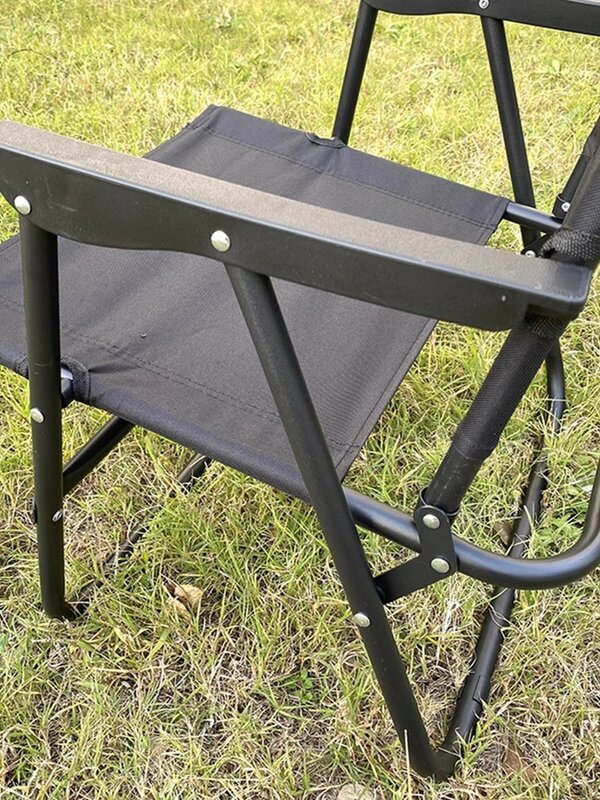 Marco de aleación de acero ¡Espesar la Tela! Silla plegable portátil para exteriores, silla de picnic Kermit, ultraligera, para playa