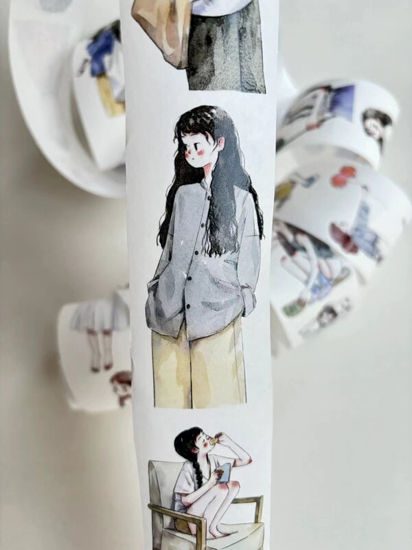 Vintage Niets Te Doen Vandaag Meisje Washi Pet Tape Voor Kaart Maken Decoratie Diy Scrapbooking Plan Stickers