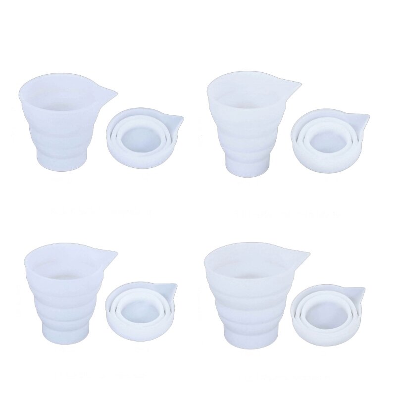 Силиконовые формы, диспенсер для чашек, мини-мерные чашки для смешивания для изготовления ювелирных изделий своими руками,