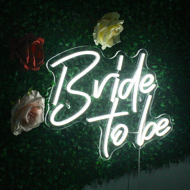 Lampu Dinding tanda LED Neon pengantin wanita, lampu dekorasi Usb dekorasi ruang pernikahan romantis, barang hangat romantis untuk pesta pernikahan Oh bayi rumah