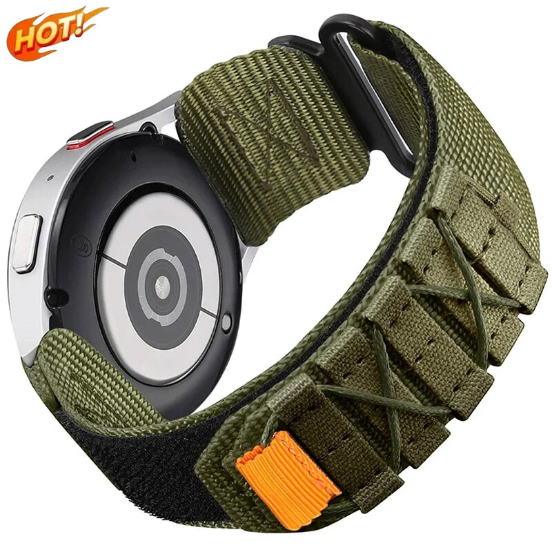 20mm 22mm Nylon Strap for Samsung Galaxy Watch 6/5/4 44mm 40mm classic 47mm Gear S3 Active 2 Sport Band for Huawei GT4 Bracelet