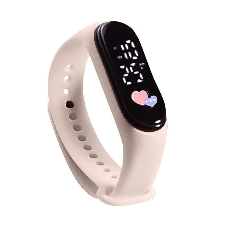 Boy Girl LED cyfrowy elektroniczny zegarek dla dzieci bransoletka sportowa prezent na Boże Narodzenie wodoodporny ekran dotykowy zegarek dla dzieci